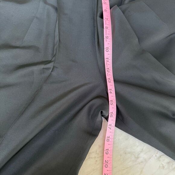 Constance Saunders vintage 100% silk wide leg lined pants size 12 - Picture 5 of 6